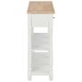 Console Table White 120x30x76 cm MDF Image 2