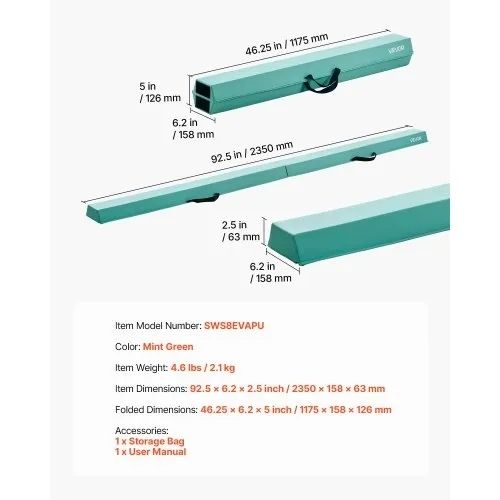 Adjustable Gymnastics Bar with Rings for Kids