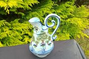Large ceramic blue washing pitcher