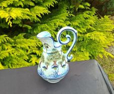 Large ceramic blue washing pitcher
