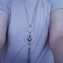Long two-tone and tassel necklace Image 4