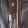 All Saints Unisex Genuine Leather Biker Jacket Image 3