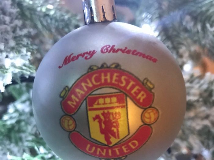 Christmas theme football baubles