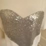 White/silver cotton top size 14 - made in Italy Image 2