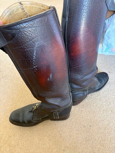 Leather Polo Boots Front Closing Size 40.5
