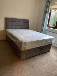 Double 4ft6 and small double 4ft bed with mattress