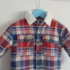 next boys lumberjack tartan coat