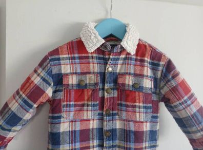 next boys lumberjack tartan coat
