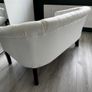 Sofa, 2-seater, white faux leather Image 3