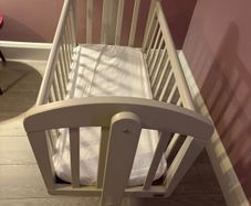 Like new cot with new mattress