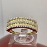 Gold Natural Yellow Diamond and White Diamond Ring Image 2