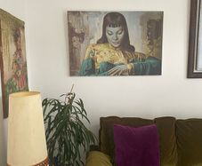 Framed Print on Canvas Lady of the Orient