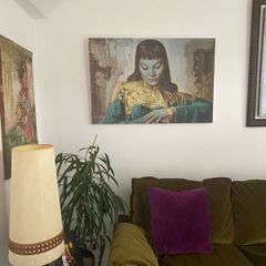 Framed Print on Canvas Lady of the Orient