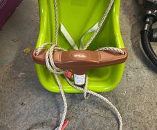 Green baby swing