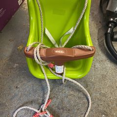 Green baby swing