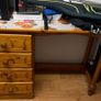 solid wood furniture desk table and chestdrawer Image 3