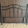 Vintage Style Black Metal King Size Headboard Image 3