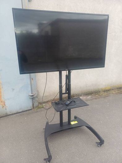 Large Philips TV on Mobile Stand  Ideal for Office Presentation