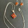 silver and amber set Image 2