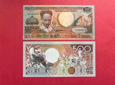 Suriname  500 Gulden  1988  Pick  135b.  ( Uncirculated )
