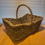 Large Vintage Woven Gathering Basket Image 5