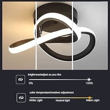 NEW | LED Ceiling Light Modern Curved Creative Design Ceiling Lights 22W