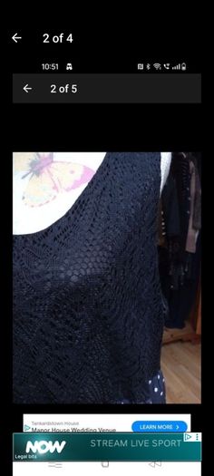 Ladies dress black lined lace top and decorated bottom half, new never worn.
