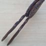 Vintage wooden ornately carved fireplace blower Image 2