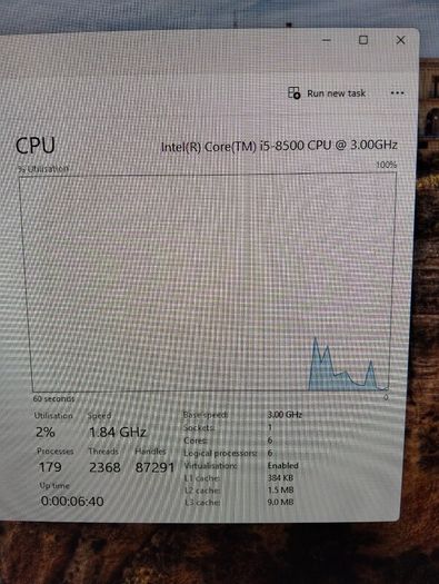 HP ProDesk 600 G4 SFF (i5 8th Gen) and power cable