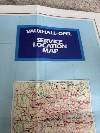 Vintage Vauxhall UK service location map