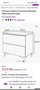 Bedside lockers new