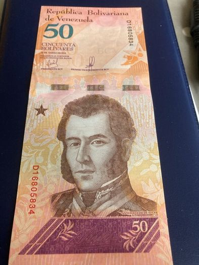 Venezuela Banknote 50 Bolivares