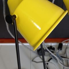 Carolyn Donnelly enamel table lamps.