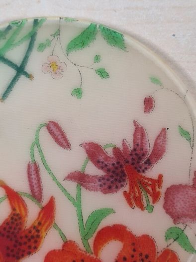 Vintage GUCCI coasters flora and fauna acrylic set of 4 Genuine Rare