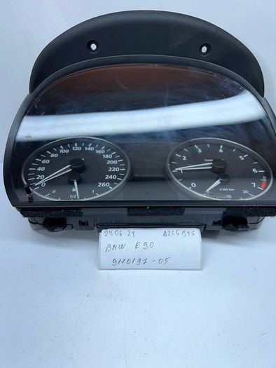 2006 BMW 3 Series E90 E91 instrument cluster gasoline Petrol speedometer 9110197 a2l5b4s