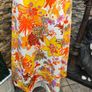 Vintage 60s 70s Yellow floral mini dress small medium Image 6