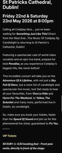 Coldplay by Candle Light