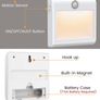 2 Packs Motion Sensor Lights Indoor with 3 Modes, Battery Powered Cupboard Lights Warm white 3100K with Removable Magnetic Strips for Kid's Bedroom Bathroom Hallway Stair Kitchen (FREE POSTAGE) Image 2