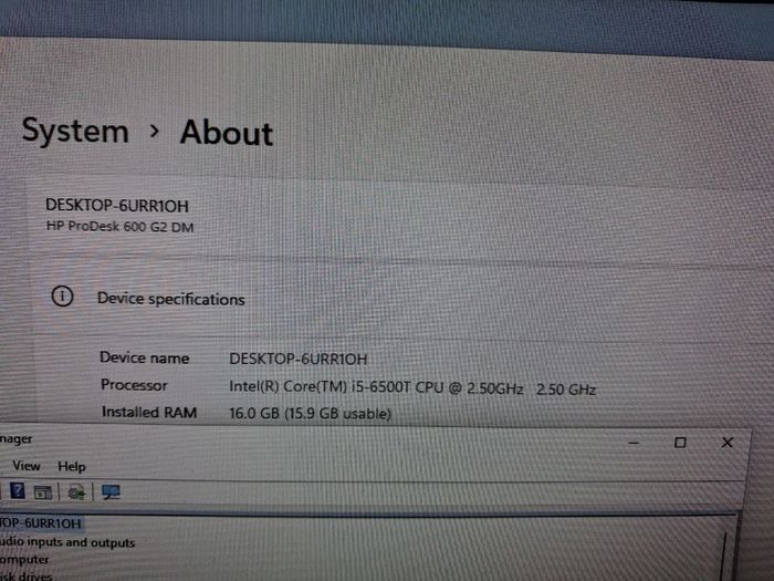 HP Pro Desk 600 G2