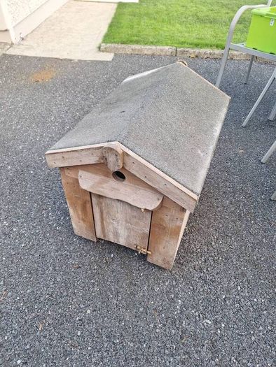 Small wooden dog house