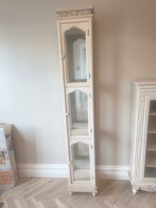 Tall antique display case