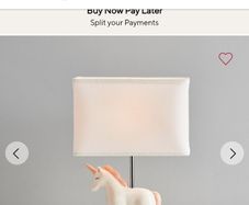 Pottery Barn Kids unicorn lamp