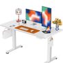 Electric Standing Desk Height Adjustable 120 x 60cm, Sit Stand Desk with 4 Memory Smart Pannel for Home Office with Splice Board Image 9