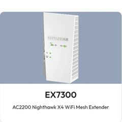 Netgear EX7300 Nighthawk WiFi Mesh Extender/repeater/booster