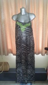 Brand new Dunnes Stores transparent maxi dress Holidays Beachwear size UK16/18 EU44/46 Postage included