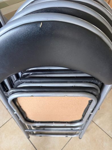 8 foldable chairs