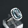 Vintage 1970s Aquamarine Solitaire Ring Image 2