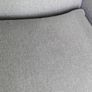 DFS grey fabric sofa - button back detail Image 4