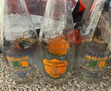 3 vintage 1990 World Cup milk bottles