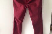 Wine skinny jeans